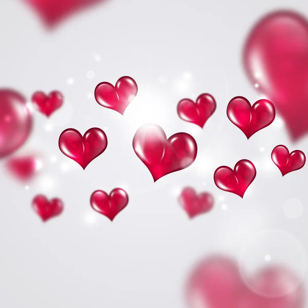 Red Valentine Hearts — Stock Photo, Image