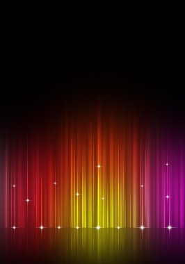 Soyut çok renkli müzik ekolayzır