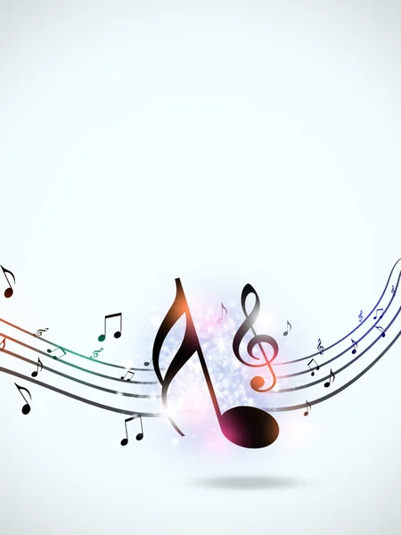 Multicolor Music Funky Notes — Stock Photo, Image
