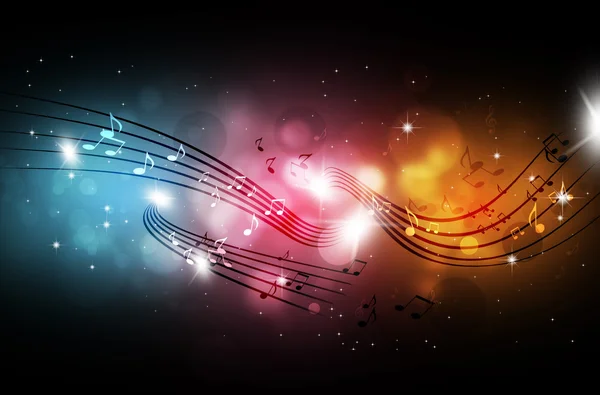 Notas musicales multicolores — Foto de Stock