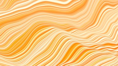 Dalgalı çizgiler şeklinde soyut sarı arkaplan, resimleme