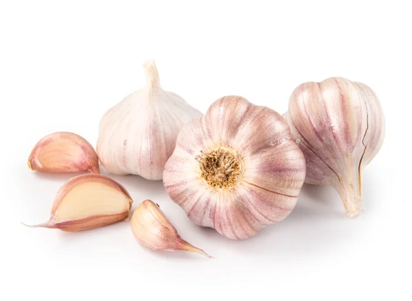 Garlic isolated on white background — Stock Photo, Image