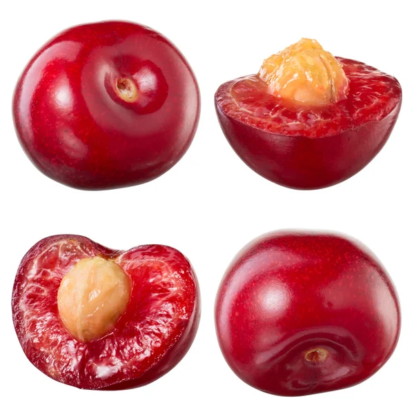 Cherry isolato su sfondo bianco. Collezione — Foto Stock