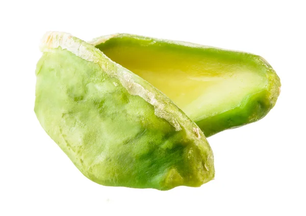 Peeled pistachio isolated on white background — Stock Photo, Image