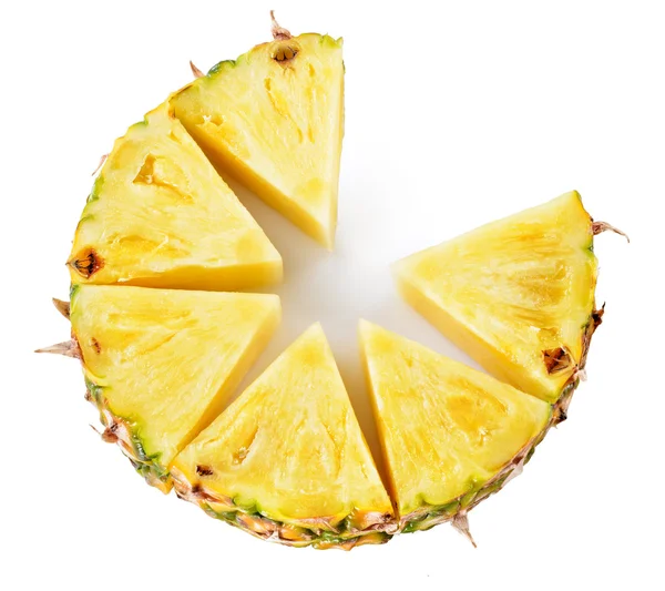 Ananas isolerad på vit — Stockfoto