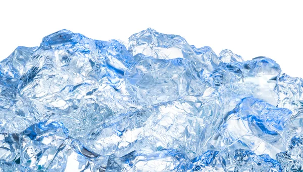 Ice. Blue background — Stockfoto