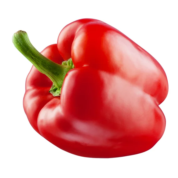 Red pepper isolated on white background. With clipping path — Stock Photo, Image