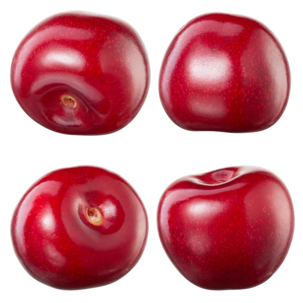 Cherry terisolasi pada latar belakang putih. Koleksi — Stok Foto