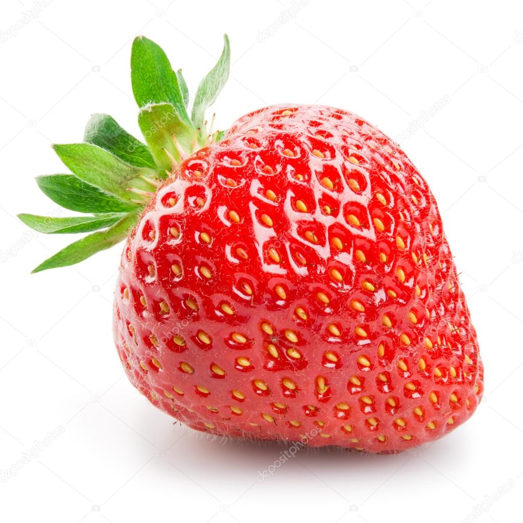 Fresh strawberry isolated on white background