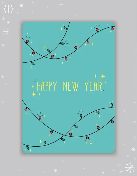 Yeni yıl, Noel kartpostalı. Bir kar tanesinin arka planında 