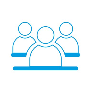 Simge çizgisi. - İnsanlar. Vektör illüstrasyonu.