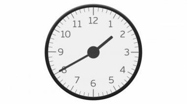 On iki saat zaman atlamalı saat yüzünü
