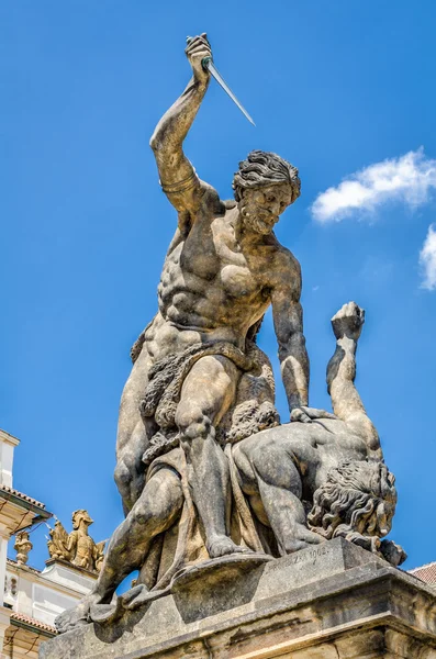 Figuras no Castelo de Praga — Fotografia de Stock