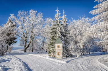 Bukovina Kłodzka part of Kudowa Zdroj in Poland in the Sudetenland clipart