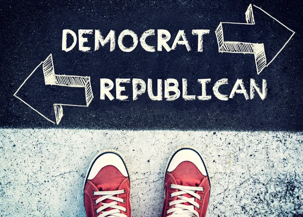 Demócrata y Republicano — Foto de Stock