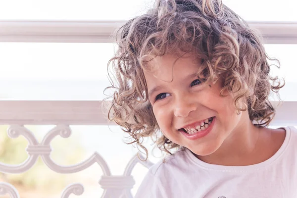 Portrait of positive kid — Stock Photo, Image