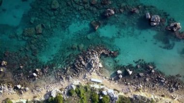 Yukarıdan güzel sahil manzarası