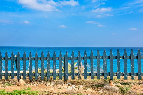 Wooden Fence Beach — Stock Photo, Image
