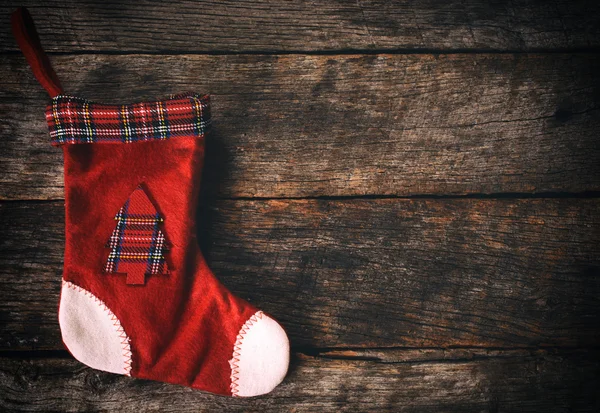 Calcetín de Navidad vacío — Foto de Stock