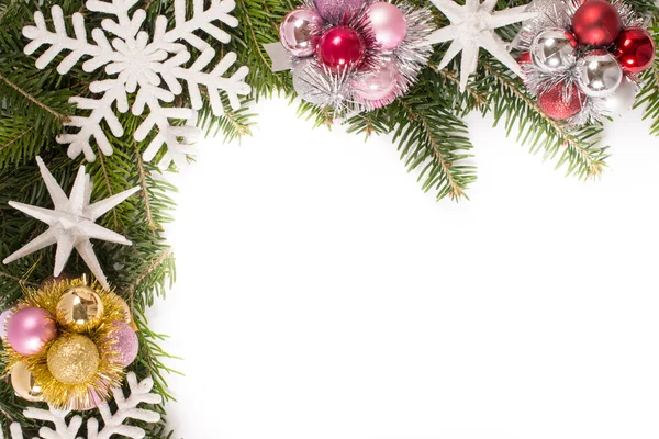 Decoración de Navidad sobre fondo blanco —  Fotos de Stock