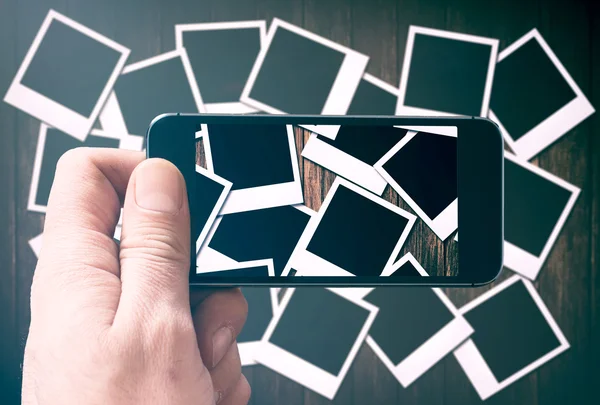 Grande gruppo di vecchie pellicole della macchina fotografica vuote — Foto Stock