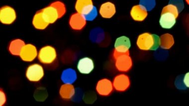 Renkli, bulanık, bokeh ışıklar arka plan