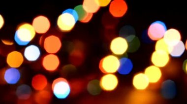 Renkli, bulanık, bokeh ışıklar arka plan