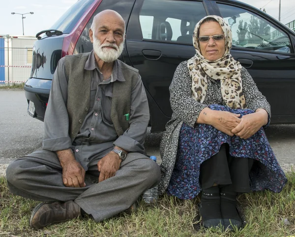 Refugiados sirios — Foto de Stock