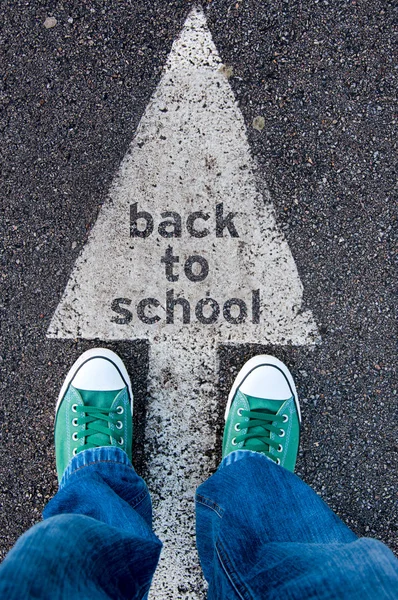 Sign back to school — Stock Photo, Image