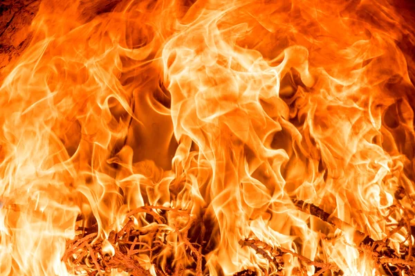 Grande fogo como fundo — Fotografia de Stock