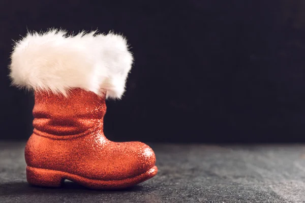 Noel Baba kırmızı çizmeler — Stok fotoğraf