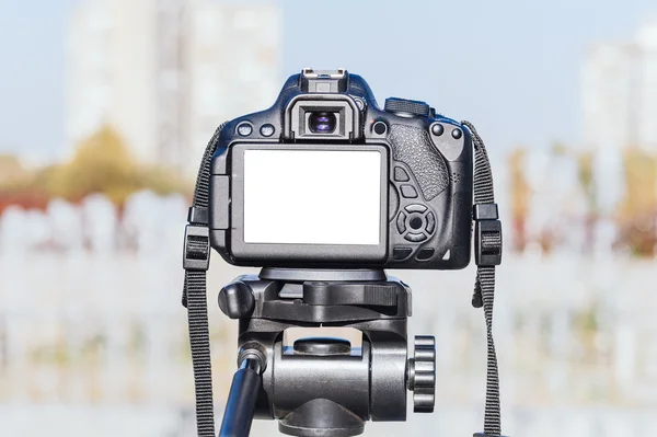 Pantalla en blanco en la cámara — Foto de Stock