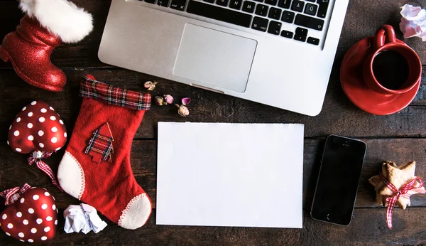 Concepto de carta de Navidad —  Fotos de Stock