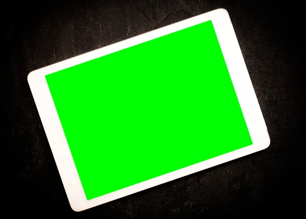 Tableta con pantalla verde — Foto de Stock