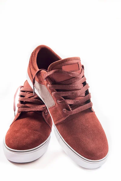 Red sneakers isolated — Stock Photo, Image