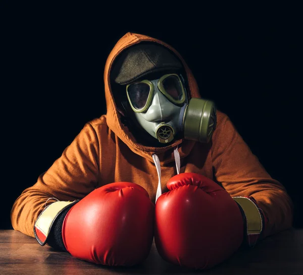 Atomik adam maskesi — Stok fotoğraf