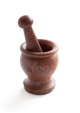 ahşap harç havaneli ile 