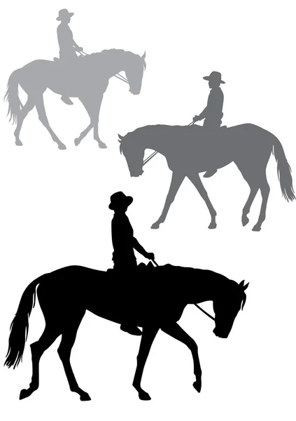 Chłopiec na koniu — Wektor stockowy
