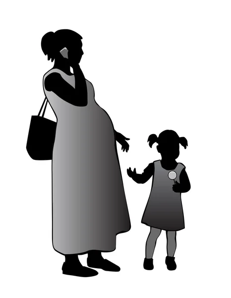Matka i dziecko — Wektor stockowy