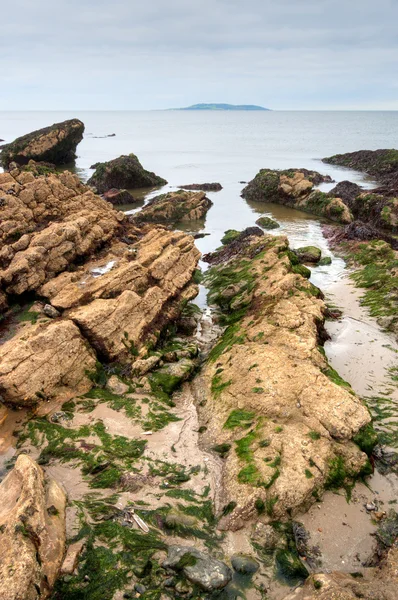 Costa leste do mar da Irlanda em Malahide, Irlanda — Fotografia de Stock