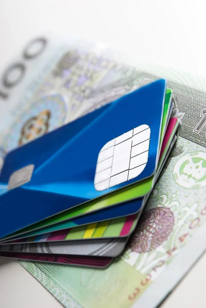 Pila de tarjeta de crédito — Foto de Stock
