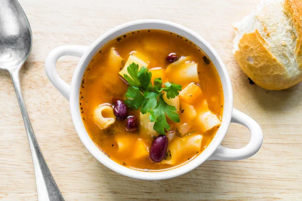 Polévka Minestrone — Stock fotografie