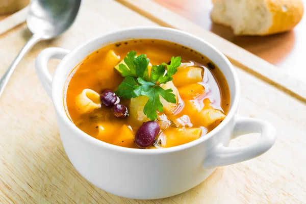 Polévka Minestrone — Stock fotografie