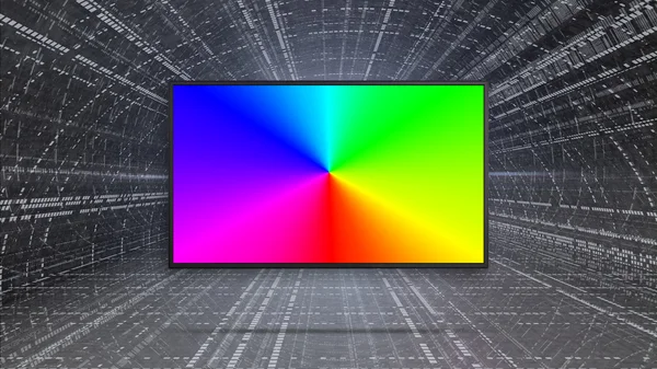 Contrasto display TV a led colorato RGB — Foto Stock