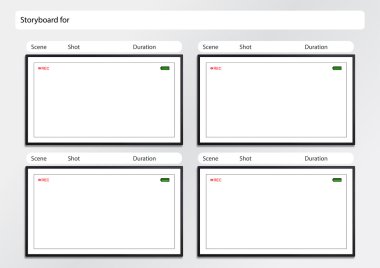 Kamera vizör film şeridi model 4 çerçeve