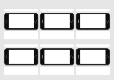 telefon işletim sistemi sunu şablonunun düzenini siyah