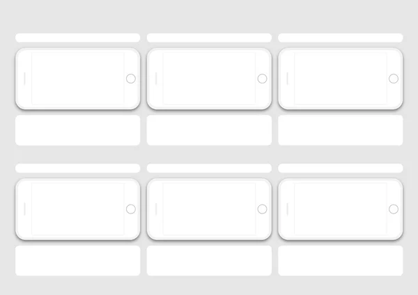 Розкладка шаблону презентації телефону — стоковий вектор