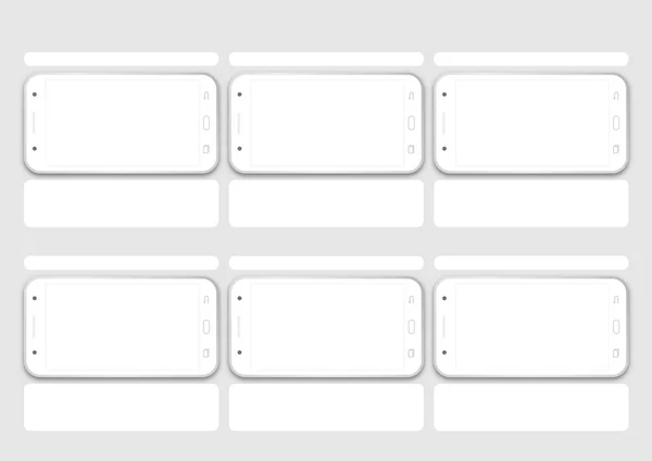 Présentation du modèle de présentation par téléphone — Image vectorielle