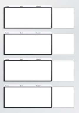 Film Film şeridi şablon dikey x 4