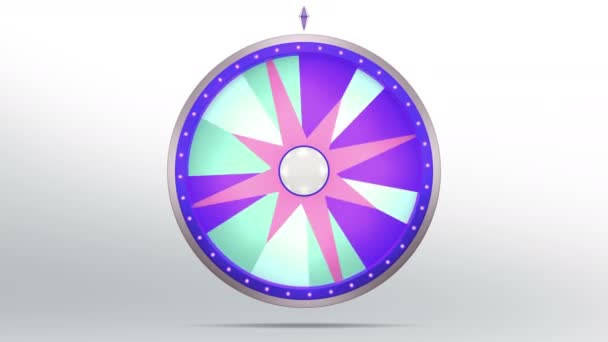 Star lucky spin 12 area purple 4K — Stock Video